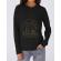 Hoodie dama cu gluga into the mountain negru