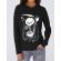 Hoodie dama cu gluga ramen reaper negru