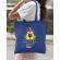 Sacosa din panza breaking minion albastru regal
