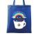 Sacosa din panza coffeemagination albastru regal