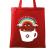 Sacosa din panza coffeemagination rosu
