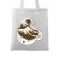 Sacosa din panza the great wave off coffee alb