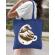 Sacosa din panza the great wave off coffee albastru regal