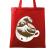 Sacosa din panza the great wave off coffee rosu