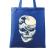 Sacosa din panza the great wave off skull albastru regal