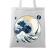 Sacosa din panza the great wave off sound alb