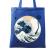 Sacosa din panza the great wave off sound albastru regal