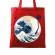 Sacosa din panza the great wave off sound rosu