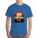 Tricou adler barbat welcome to my paradise albastru azuriu