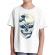 Tricou adler copil the great wave off skull alb