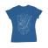 Tricou adler dama ok but first coffee albastru azuriu