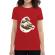 Tricou adler dama the great wave off coffee rosu