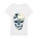 Tricou stanley stella dama the great wave off skull alb
