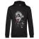Hoodie barbat cu gluga albert rockeinstein negru