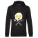Hoodie barbat cu gluga eggskull negru