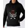 Hoodie barbat cu gluga keep smile everyday negru