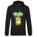 Hoodie barbat cu gluga minionbob negru
