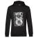 Hoodie barbat cu gluga where words fail, music speaks negru