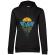 Hoodie dama cu gluga let the sea, set you free negru