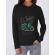 Hoodie dama cu gluga life is a journey enjoy the ride negru