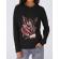 Hoodie dama cu gluga pig saw negru