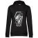 Hoodie dama cu gluga work or die negru