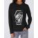 Hoodie dama cu gluga work or die negru