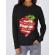 Hoodie dama cu gluga you are the apple of my eye negru