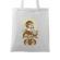 Sacosa din panza coffee racer alb
