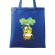 Sacosa din panza minionbob albastru regal