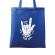 Sacosa din panza stand for heavy metal albastru regal