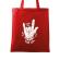 Sacosa din panza stand for heavy metal rosu