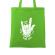 Sacosa din panza stand for heavy metal verde mar