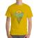 Tricou adler barbat let the sea, set you free galben