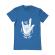Tricou adler barbat stand for heavy metal albastru azuriu