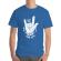 Tricou adler barbat stand for heavy metal albastru azuriu