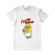 Tricou adler barbat the minions alb