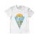 Tricou adler copil let the sea, set you free alb