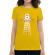 Tricou adler dama alien coffee invasion galben