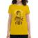 Tricou adler dama coffee racer galben