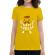 Tricou adler dama keep smile everyday galben