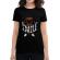 Tricou adler dama keep smile everyday negru