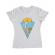 Tricou adler dama let the sea, set you free alb