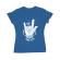 Tricou adler dama stand for heavy metal albastru azuriu