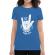 Tricou adler dama stand for heavy metal albastru azuriu