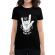 Tricou adler dama stand for heavy metal negru