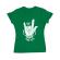 Tricou adler dama stand for heavy metal verde mediu