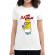 Tricou adler dama the minions alb