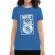Tricou adler dama where words fail, music speaks albastru azuriu