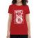 Tricou adler dama where words fail, music speaks rosu